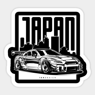 Nissan GTR R35 (White Print) Sticker